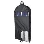 Univivi Garment Bags for Travel and Storage 43" Hanging Suit Bag Clear Suits Cover with Mesh Pockets for Coat, Shirt, Jackets, dresses