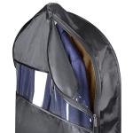 Univivi Garment Bags for Travel and Storage 43" Hanging Suit Bag Clear Suits Cover with Mesh Pockets for Coat, Shirt, Jackets, dresses