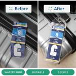 Highwind Pack of 8 Clear Luggage Tags for Suitcases - 2.5x7.25-Inch Waterproof and Reusable Bag Tags for Luggages - Cruise Ship Essentials Compatible with Major Cruise Lines