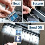 Highwind Pack of 8 Clear Luggage Tags for Suitcases - 2.5x7.25-Inch Waterproof and Reusable Bag Tags for Luggages - Cruise Ship Essentials Compatible with Major Cruise Lines