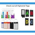 Highwind Pack of 8 Clear Luggage Tags for Suitcases - 2.5x7.25-Inch Waterproof and Reusable Bag Tags for Luggages - Cruise Ship Essentials Compatible with Major Cruise Lines