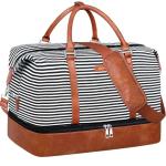 IBFUN Weekender Bags for Women, 21" Weekender Travel Bag, Travel Duffle Bag with Shoe Compartment Carry on Overnight Duffel Bag for Weekend Travel Business Trip