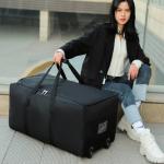 Foldable Wheel Bags Luggages Storage Bag with Wheels Large Capacity Carry On Luggage Carrier Expandable Trolley Suitcase