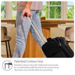 Travelpro Tourlite Softside 25" Expandable Luggage with 4 Spinner Wheels, Lightweight Suitcase, Checked Medium, Black