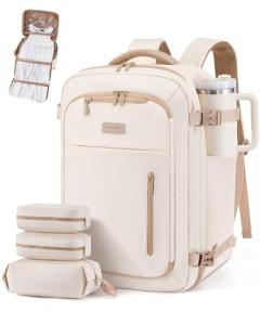 LOVEVOOK Travel Backpack for Women Men with Garment Bag, 40L Carry on Backpack as TSA Personal Item Flight Approved, Luggage Daypack Fits 17.3" Laptop, Overnight Business Weekender Travel Essential