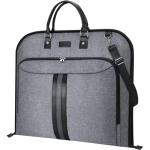 BALEINE Travel Garment Bag, Travel Suit Bag for Men, 42'' Waterproof Carry on Garment Bags for Hanging Clothes, Garment Duffel Bag for Travel Business (Grey)