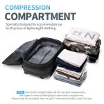 Kuvictewl Vacuum Backpack for Travel, 60L Expandable Travel Backpack with Vacuum Compression Seal System, Water Resistant, TSA Lock, Carry-On Suitcase Luggage - Pump Included