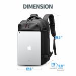 Kuvictewl Vacuum Backpack for Travel, 60L Expandable Travel Backpack with Vacuum Compression Seal System, Water Resistant, TSA Lock, Carry-On Suitcase Luggage - Pump Included