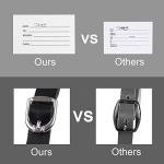 Vigorport Luggage Tags, Leather Personalized Suitcase Tag Set Luggage id Tags Labels Travel Accessories-Set of 4