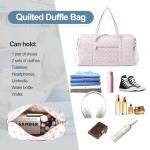 Gym Bag for Women, Cute Duffle Bag, Quilted Duffle Bag for Travel, Floral Duffle Bags, Weekend Bag with Zipper Pocket Dance Bag Organizer