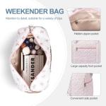 Gym Bag for Women, Cute Duffle Bag, Quilted Duffle Bag for Travel, Floral Duffle Bags, Weekend Bag with Zipper Pocket Dance Bag Organizer