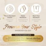 72" Long Dress Bags for Gowns - Wedding Dress Garment Bag for Dresses - Long Garment Bags for Hanging Clothes & Closet Storage - Durable Travel Bag for Women with ID Window