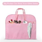 Limoomil Heavy Duty Waterproof Garment Bag for Travel, Tear Resistance Suit Bag for Women Travel for Suits, Tuxedos, Coats, Uniform. Pink, 42 inch…