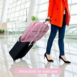 Limoomil Heavy Duty Waterproof Garment Bag for Travel, Tear Resistance Suit Bag for Women Travel for Suits, Tuxedos, Coats, Uniform. Pink, 42 inch…