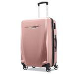 Samsonite Winfield 3 DLX Hardside Expandable Luggage with Spinners, Checked-Medium 25-Inch, Rose