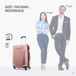 Samsonite Winfield 3 DLX Hardside Expandable Luggage with Spinners, Checked-Medium 25-Inch, Rose