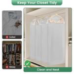 Carbrea 66 Inch Garment Bags for Hanging Clothes - Long Dress Bags for Gowms Closet Wardrobe Storage Travel - 2 Pack