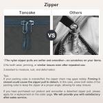 Toncoke 8-Piece Packing Cubes for Travel, Mesh Luggage Organizers with Shoe Bag, Toiletry Bag, Laundry Pouches, 4 Sizes (XL/L/M/S) for Suitcase Organization, Men Women Kids, Black