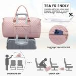 LOVEVOOK Travel Duffle Bag,Weekender Bags for Women Overnight Bag with Shoe Compartment, Carry on with Toiletry Bag,Duffel Bag with Wet Pocket,Hospital Bags for Labor and Delivery