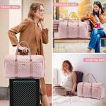 LOVEVOOK Travel Duffle Bag,Weekender Bags for Women Overnight Bag with Shoe Compartment, Carry on with Toiletry Bag,Duffel Bag with Wet Pocket,Hospital Bags for Labor and Delivery