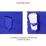 SwissGear 7366 Signature Hardside Expandable Luggage with Spinner Wheels, TSA Lock, Cup-Holder, Cobalt, Carry-On 19-Inch