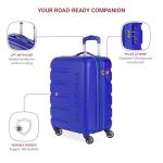 SwissGear 7366 Signature Hardside Expandable Luggage with Spinner Wheels, TSA Lock, Cup-Holder, Cobalt, Carry-On 19-Inch