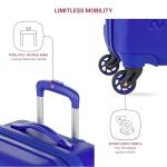 SwissGear 7366 Signature Hardside Expandable Luggage with Spinner Wheels, TSA Lock, Cup-Holder, Cobalt, Carry-On 19-Inch