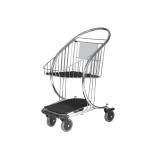 4-wheel Steel Airport Passenger Carry-on Luggage Shopping Trolley
