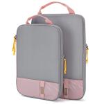 BAGSMART 2 Set Compression Packing Cubes for Travel, Lightweight Vacation Travel Essentials for Women, Travel Accessories for Suitcase Organizer Bags Set, Durable Luggage Organizer Travel Bags