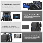 Vacuum Backpack Travel – Expandable Compression Carry On Backpack with Vacuum Pump, Water-Resistant TSA Lock Travel Bag, 17" Laptop Backpack for Men Women, Business Airplane Flight Luggage, Black