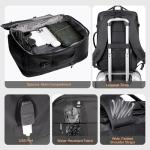 Vacuum Seal Backpack for Travel with Pump, 60L Expandable Backpack with Detachable Vacuum Compression Bag Waterproof Carry On Large Travel Bag for Airline Laptop Backpack with Shoe Compartment