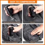 Vacuum Seal Backpack for Travel with Pump, 60L Expandable Backpack with Detachable Vacuum Compression Bag Waterproof Carry On Large Travel Bag for Airline Laptop Backpack with Shoe Compartment