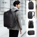 Vacuum Seal Backpack for Travel with Pump, 60L Expandable Backpack with Detachable Vacuum Compression Bag Waterproof Carry On Large Travel Bag for Airline Laptop Backpack with Shoe Compartment