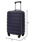 Travelers Club Harper Luggage, Blue, 2 Piece Set