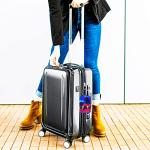 Gowraps Luggage Tags for Suitcases-Leather Luggage Tag 4 Pack with Loops Cute Bag/Backpack/Suitcase Tags Bulk Travel Essentials for Flying