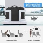 Sinaliy Travel Backpack, Carry on Flight approved Travel Bag with Multi-Pockets, Waterproof 17.3inch Laptop Backpack for Men Women, Black