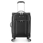 Traveler's Choice Lares Softside Expandable Luggage with Spinner Wheels, Black, Carry-On 22-Inch