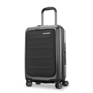 Samsonite Carry-On Pro Front Pocket Hardside Expandable 21-Inch Octiv Luggage: Durable & Impact Resistant, 360° Aero Trac Spinner Wheels, Adjustable Telescopic Handle, TSA Approved Lock - Black