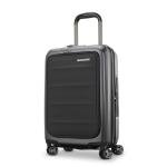 Samsonite Carry-On Pro Front Pocket Hardside Expandable 21-Inch Octiv Luggage: Durable & Impact Resistant, 360° Aero Trac Spinner Wheels, Adjustable Telescopic Handle, TSA Approved Lock - Black