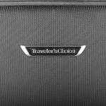 Traveler's Choice Lares Softside Expandable Luggage with Spinner Wheels, Black, Carry-On 22-Inch