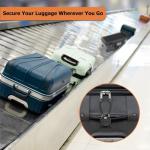 Forge TSA Approved Luggage Locks Ultra-Secure Dimple TSA006 Key Travel Locks with Zinc Alloy Body- Black 2 Cable Locks