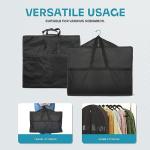 Travel Garment Bag with Zipper Pocket, Suit Bag for Suits, Dresses, Coats