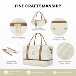 LOVEVOOK Travel Duffle Bag,Weekender Bags for Women with Shoe Compartment,Carry on Overnight Bag with Toiletry Bag,Gym Duffel Bag with Wet Pocket,Hospital Bags for Labor and Delivery