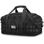 ETRONIK 75L Tactical Gym Bags for Men, Large Duffle Bag with Removable Dividers & Shoe Compartment, Waterproof Duffel Bag with Wet Pocket for Traveling, Heavy Duty Military Bag for Travel Sports Black