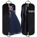 DIOMMELL 54" Garment Bag with Extra Large Pockets for Travel, Gusseted Suit Cover Mens Womens Foldable Hanging Bags for Clothes Shirts Dresses Coats