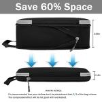 Dec-Mec 7Set Ultralight Nylon Compression Packing Cubes Expandable Packing Organizers for Carry on suitcase, Compression Cubes with Shoe Bag for Travel Accessories Luggage(black)…