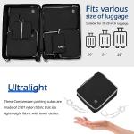 Dec-Mec 7Set Ultralight Nylon Compression Packing Cubes Expandable Packing Organizers for Carry on suitcase, Compression Cubes with Shoe Bag for Travel Accessories Luggage(black)…