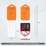 Sodsay 18 PK Luggage Tags for Suitcases (Assorted, Pack of 18 with 9 Vibrant Colors), Luggage Tag, Bag Tag for Baggage, Suitcase Tags Bulk