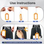 Sodsay 18 PK Luggage Tags for Suitcases (Assorted, Pack of 18 with 9 Vibrant Colors), Luggage Tag, Bag Tag for Baggage, Suitcase Tags Bulk