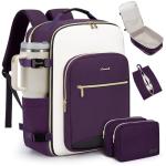 LOVEVOOK 40L Travel Backpack for Women & Men, Airline Approved Carry On Luggage with 3 Packing Cubes, TSA Overnight Bags, Waterproof Personal Item Bag, Weekender Essentials Backpacks fits 17" Laptop